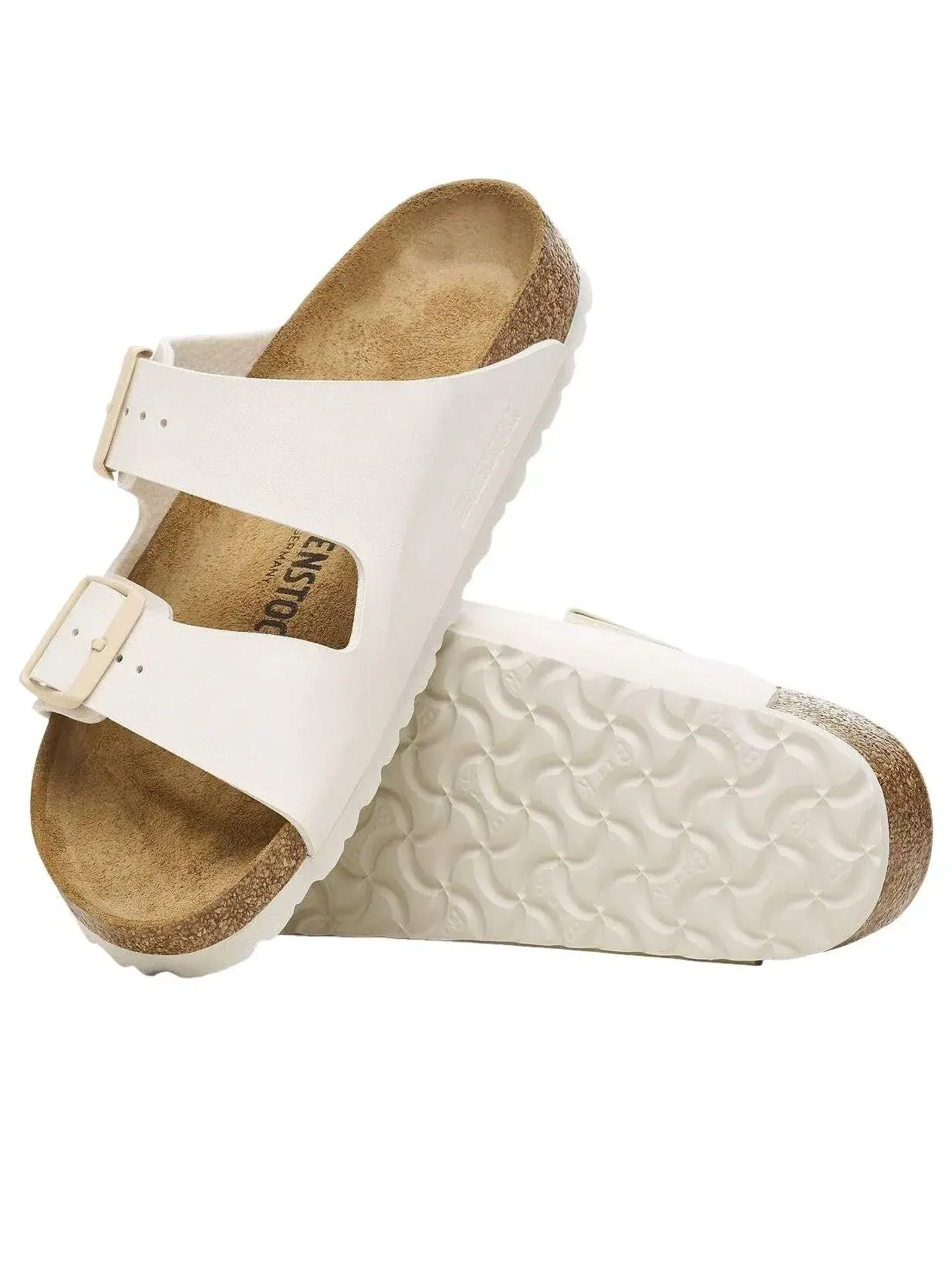 Шлепанцы Birkenstock Arizona Birko-Flor 'Eggshell' 1027346 — изображение 5 из 7, белый