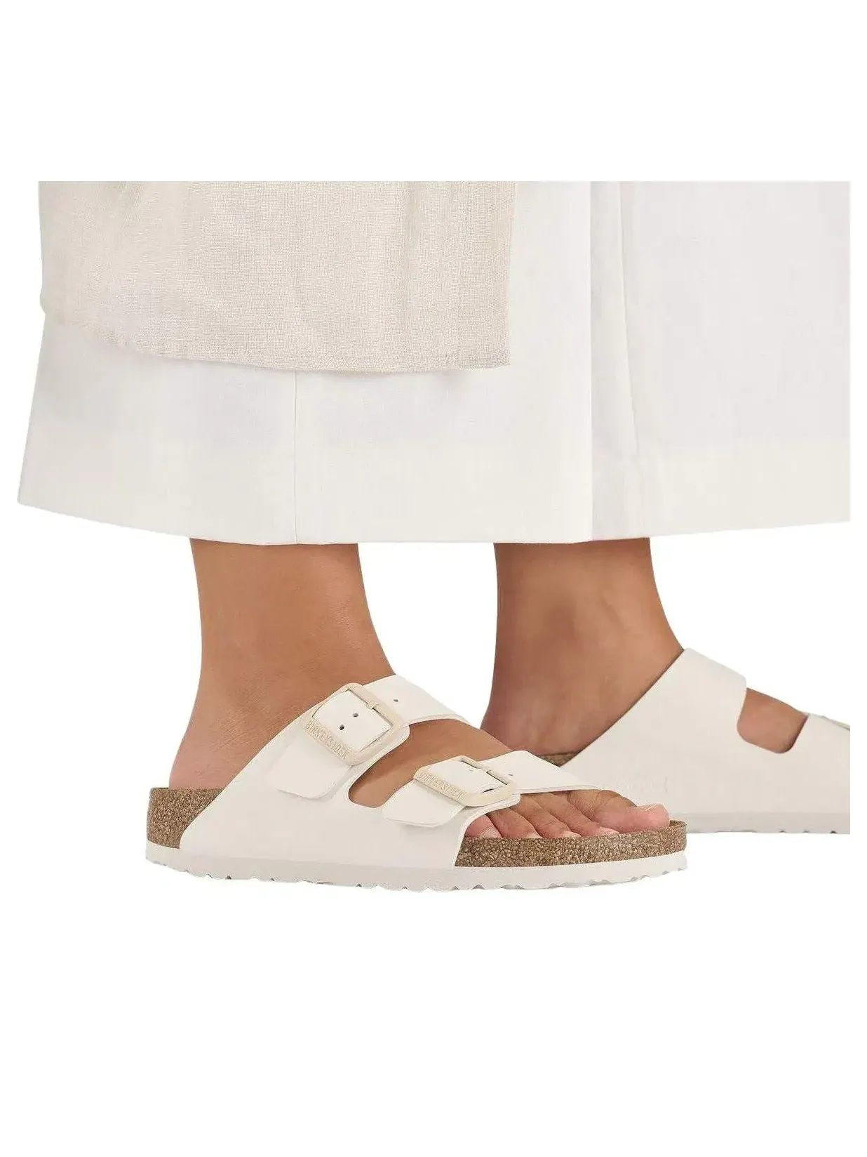 Шлепанцы Birkenstock Arizona Birko-Flor 'Eggshell' 1027346 — изображение 6 из 7, белый