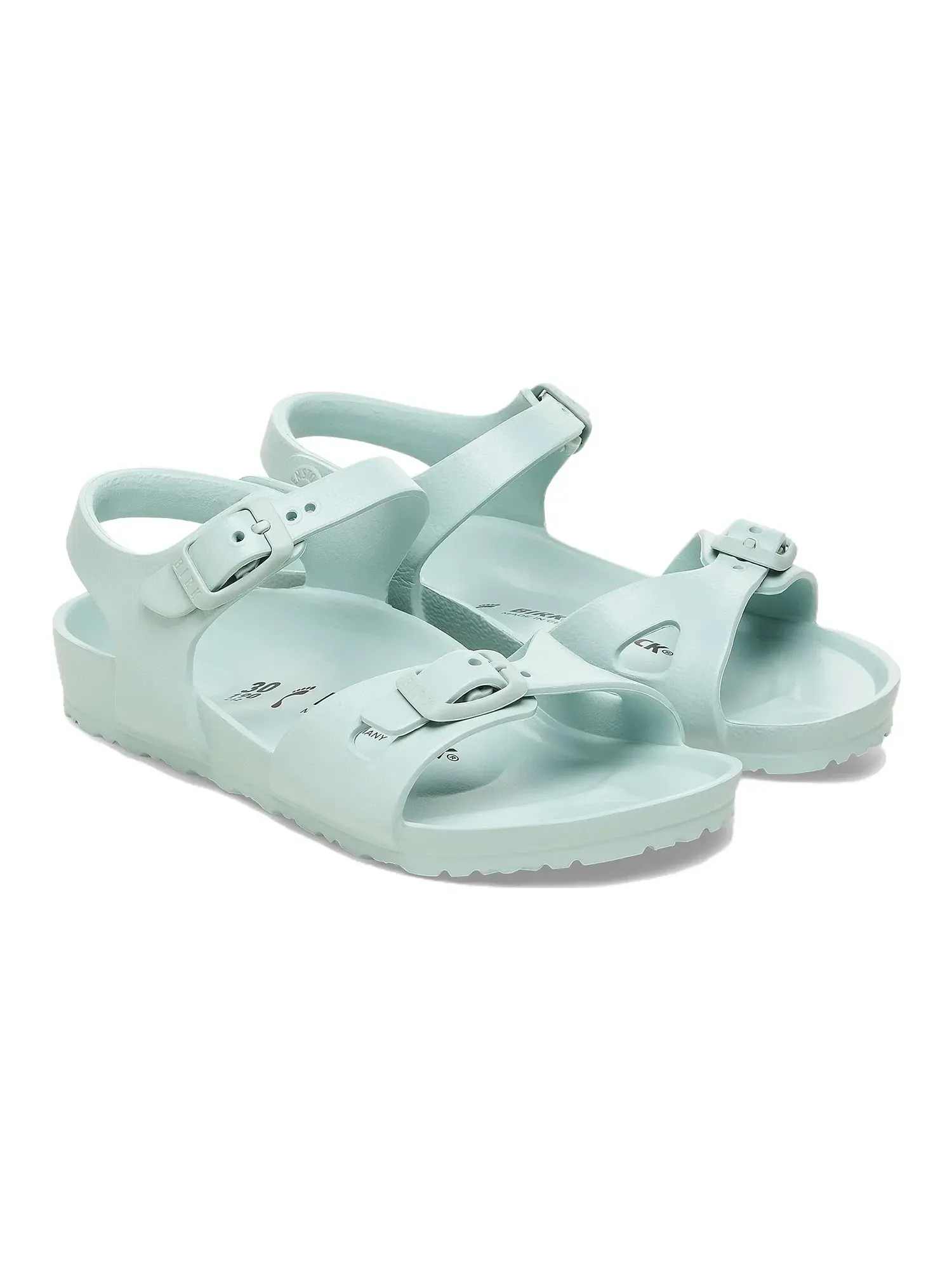 Детские сандалии с открытым носком Rio Essentials Surf Green Birkenstock — изображение 4 из 5, зеленый