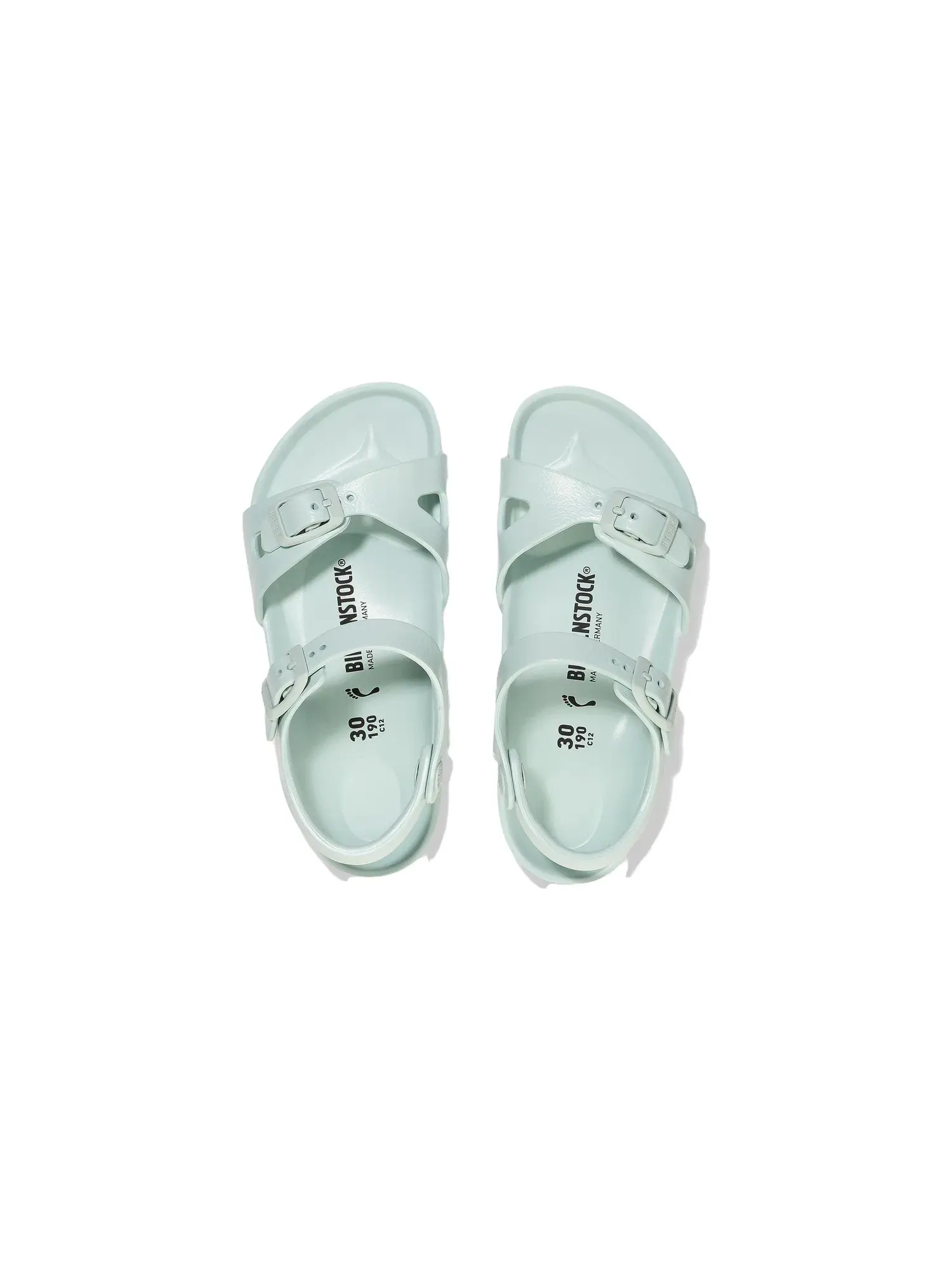 Детские сандалии с открытым носком Rio Essentials Surf Green Birkenstock — изображение 5 из 5, зеленый