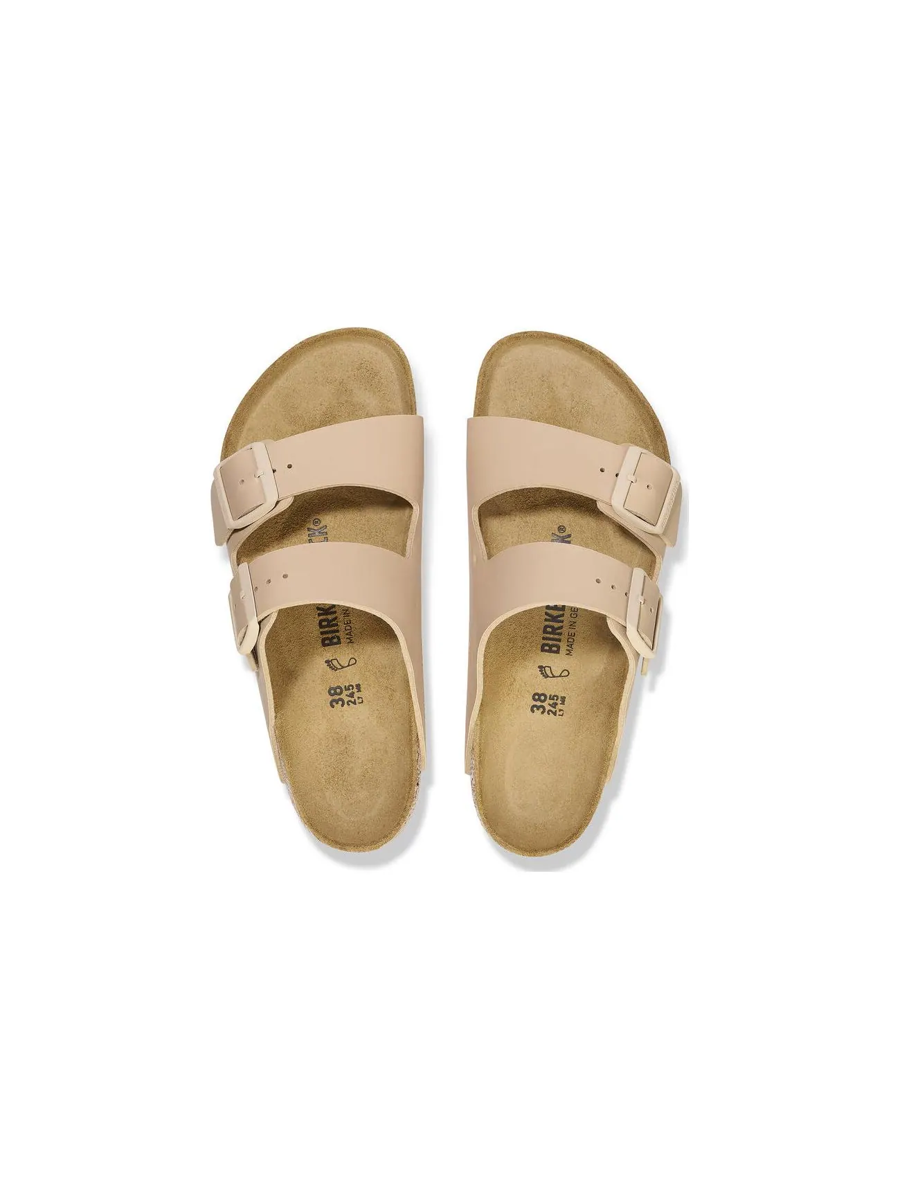 Сандалии (WMNS) Birkenstock Arizona Soft Footbed Sandals 'Beige' — изображение 4 из 5, бежевый