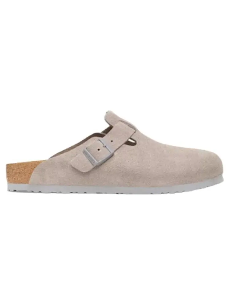 Мюли Birkenstock Boston Suede Leather — изображение 2 из 4, серый