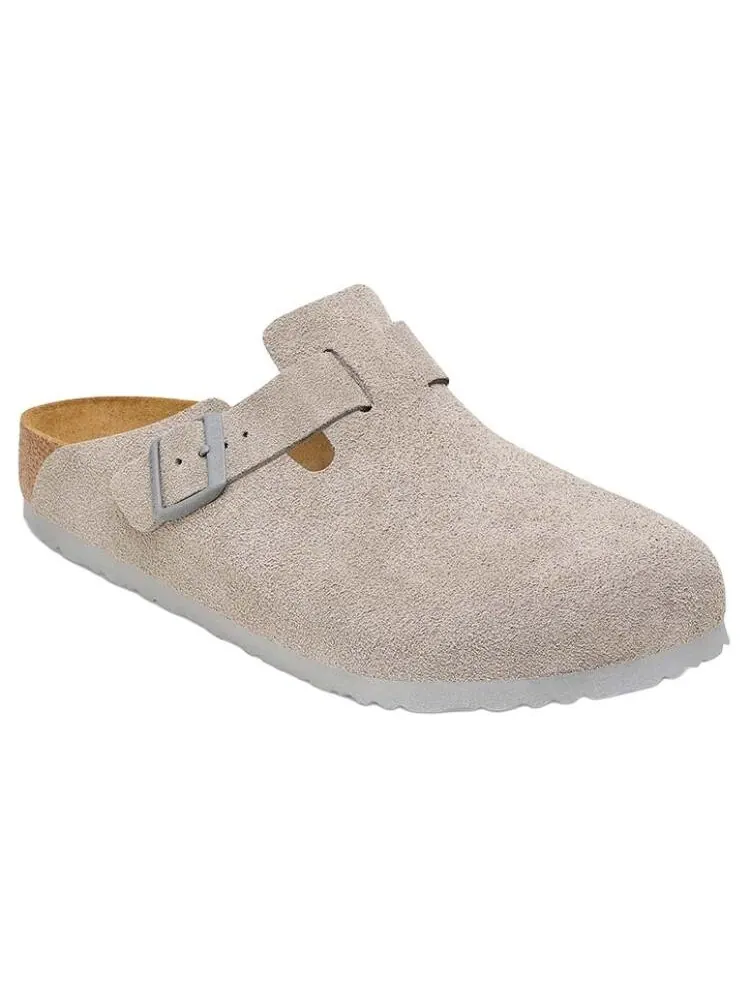 Мюли Birkenstock Boston Suede Leather — изображение 3 из 4, серый