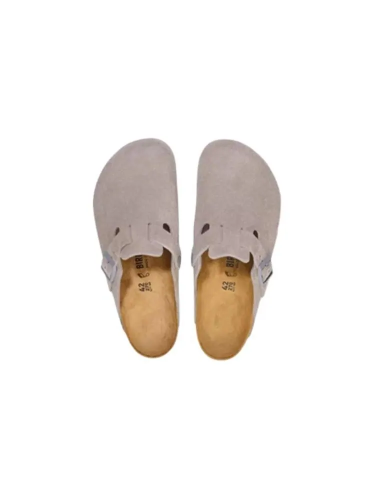 Мюли Birkenstock Boston Suede Leather — изображение 4 из 4, серый