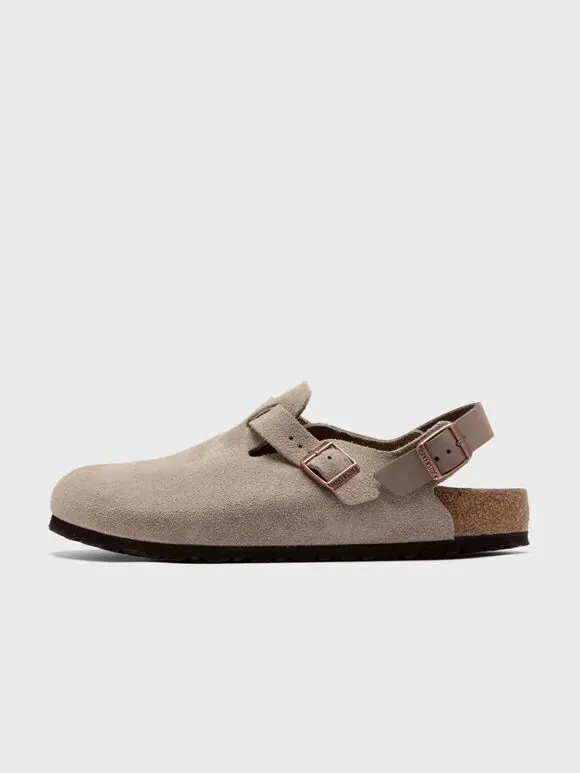 Сабо Birkenstock Tokio Suede Leather — изображение 1 из 4, тауп