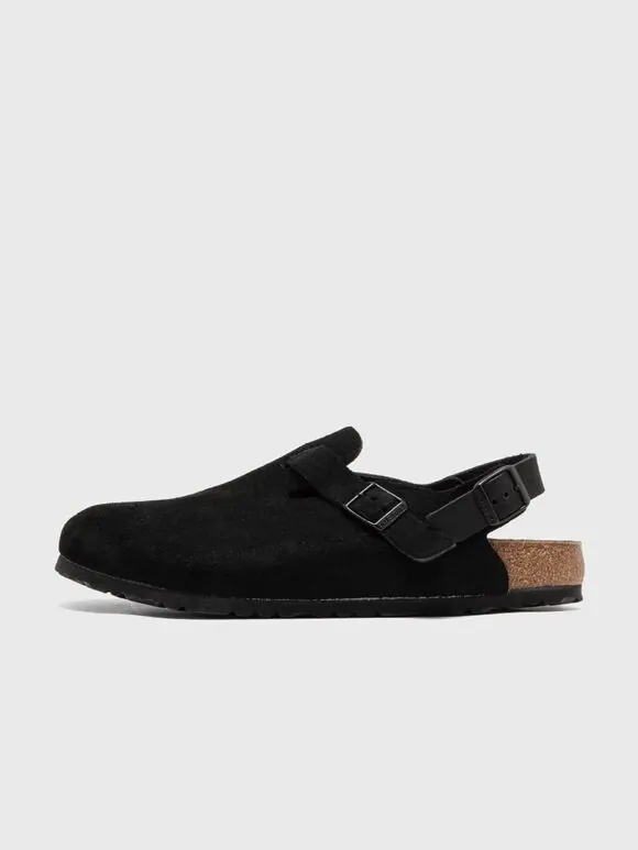 Сабо Birkenstock Tokio Suede Leather унисекс — изображение 1 из 4, черный