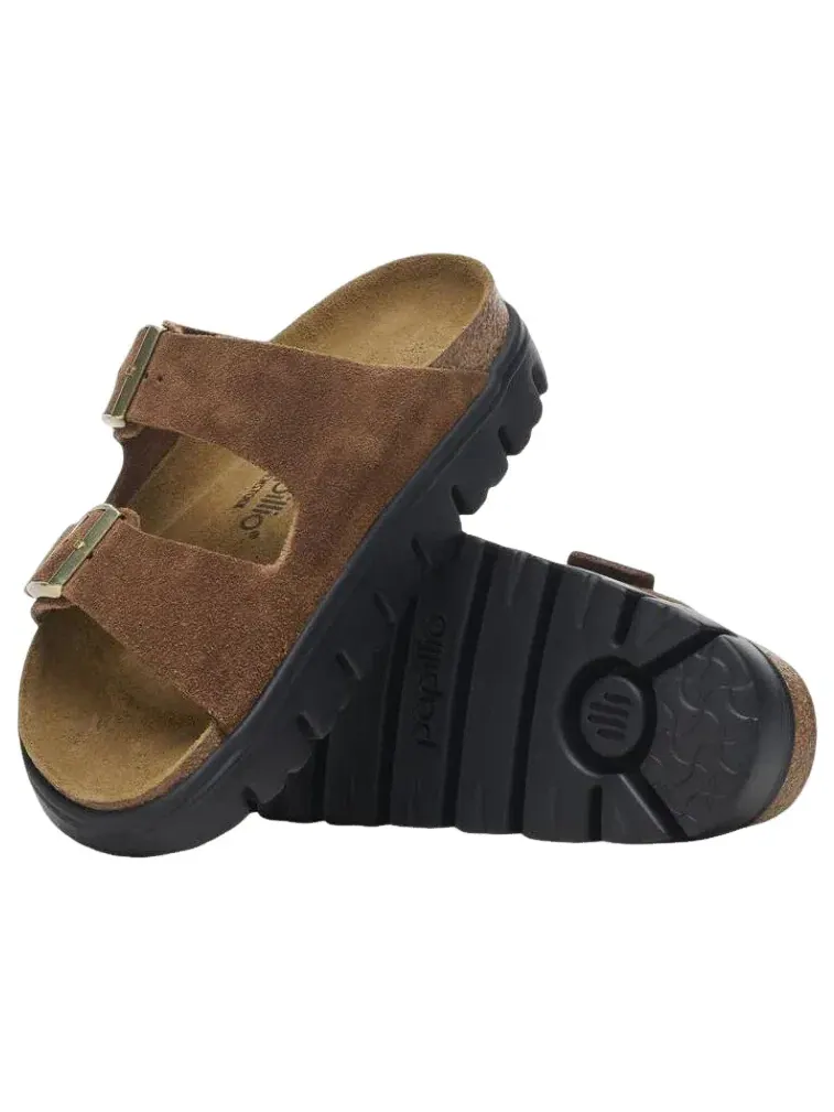 Шлепанцы Birkenstock Arizona Chunky Suede Leather 'Dark Tea Black' 1028389 — изображение 6 из 6, коричневый