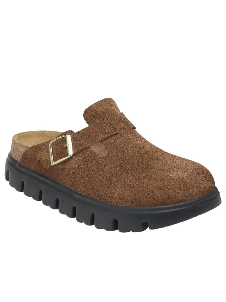 Шлепанцы Birkenstock Boston Chunky 'Dark Tea Black' 1028402 — изображение 3 из 6, коричневый