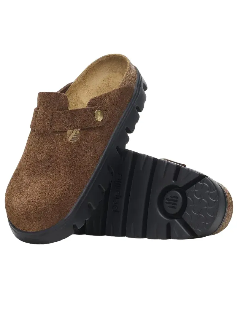 Шлепанцы Birkenstock Boston Chunky 'Dark Tea Black' 1028402 — изображение 6 из 6, коричневый