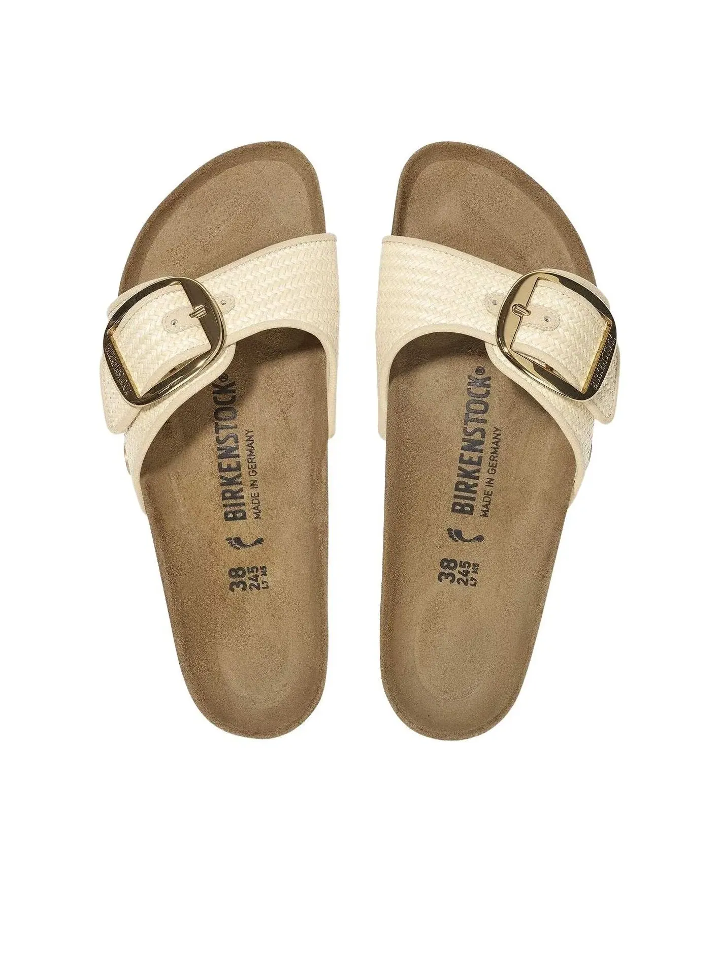 Женские сандалии с открытым носком с пряжкой Birkenstock Madrid — изображение 3 из 8, коричневый