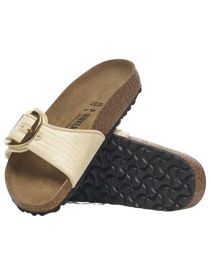 Женские сандалии с открытым носком с пряжкой Birkenstock Madrid — изображение 4 из 8, коричневый