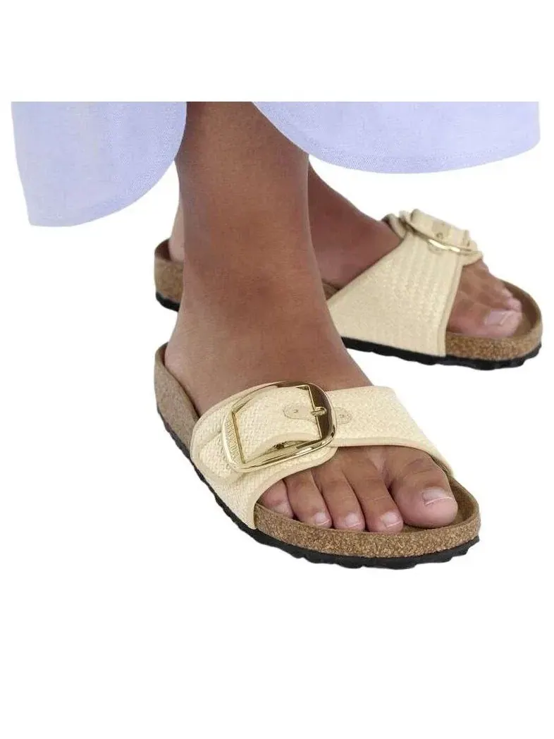 Женские сандалии с открытым носком с пряжкой Birkenstock Madrid — изображение 7 из 8, коричневый