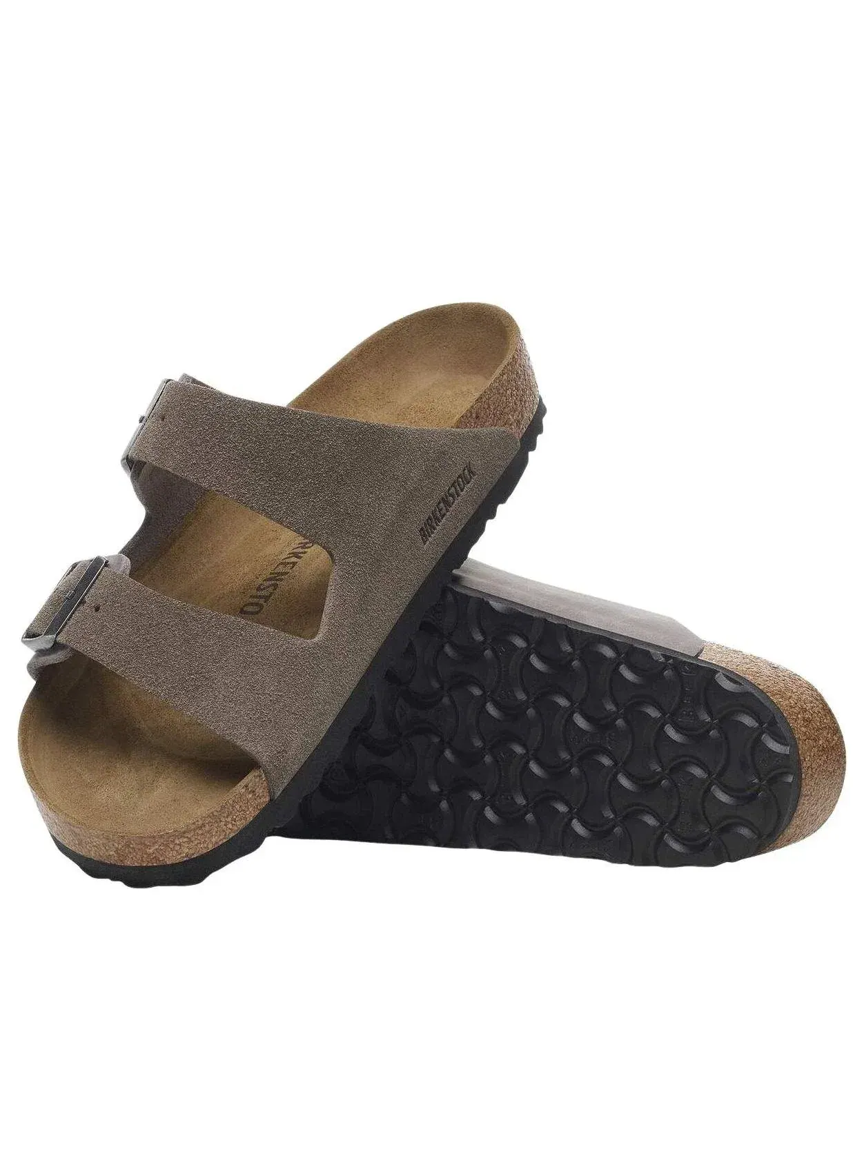 Мужские сандалии с открытым носком Arizona Concrete Gray Birkenstock — изображение 5 из 8, серый