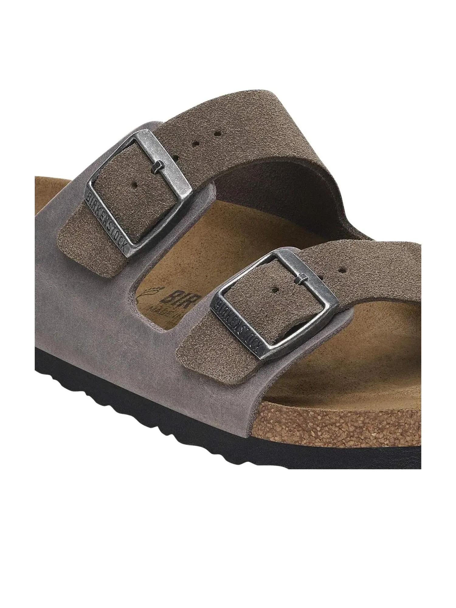 Мужские сандалии с открытым носком Arizona Concrete Gray Birkenstock — изображение 6 из 8, серый