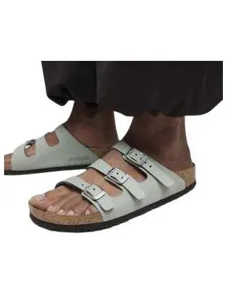 Женские сандалии-слипоны с открытым носком Birkenstock Florida Pure Sage — изображение 6 из 7, зеленый
