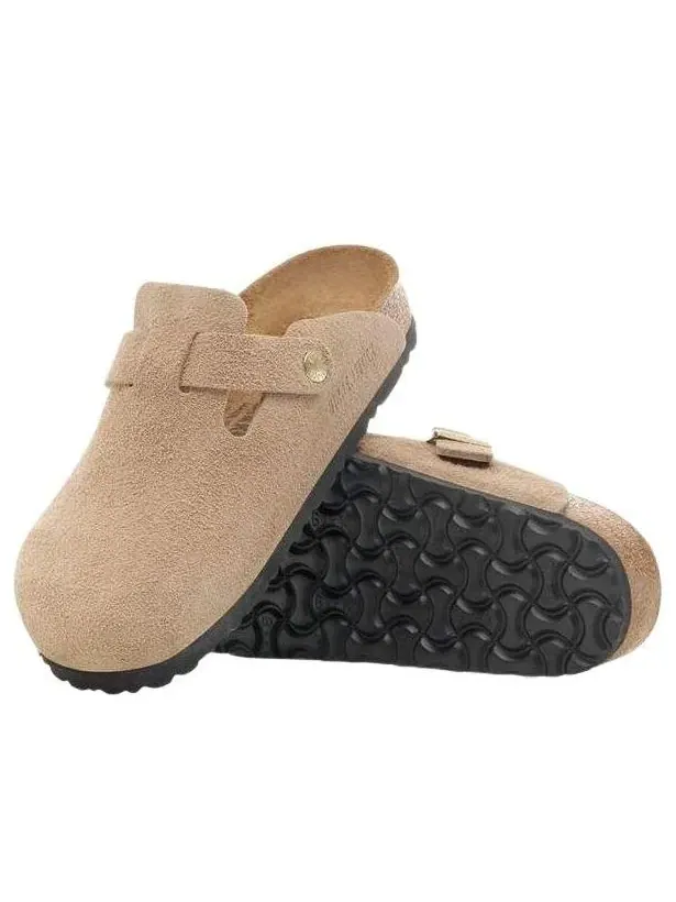 Сандалии Birkenstock Boston из замши, модель 'Sandcastle' — изображение 6 из 8, бежевый