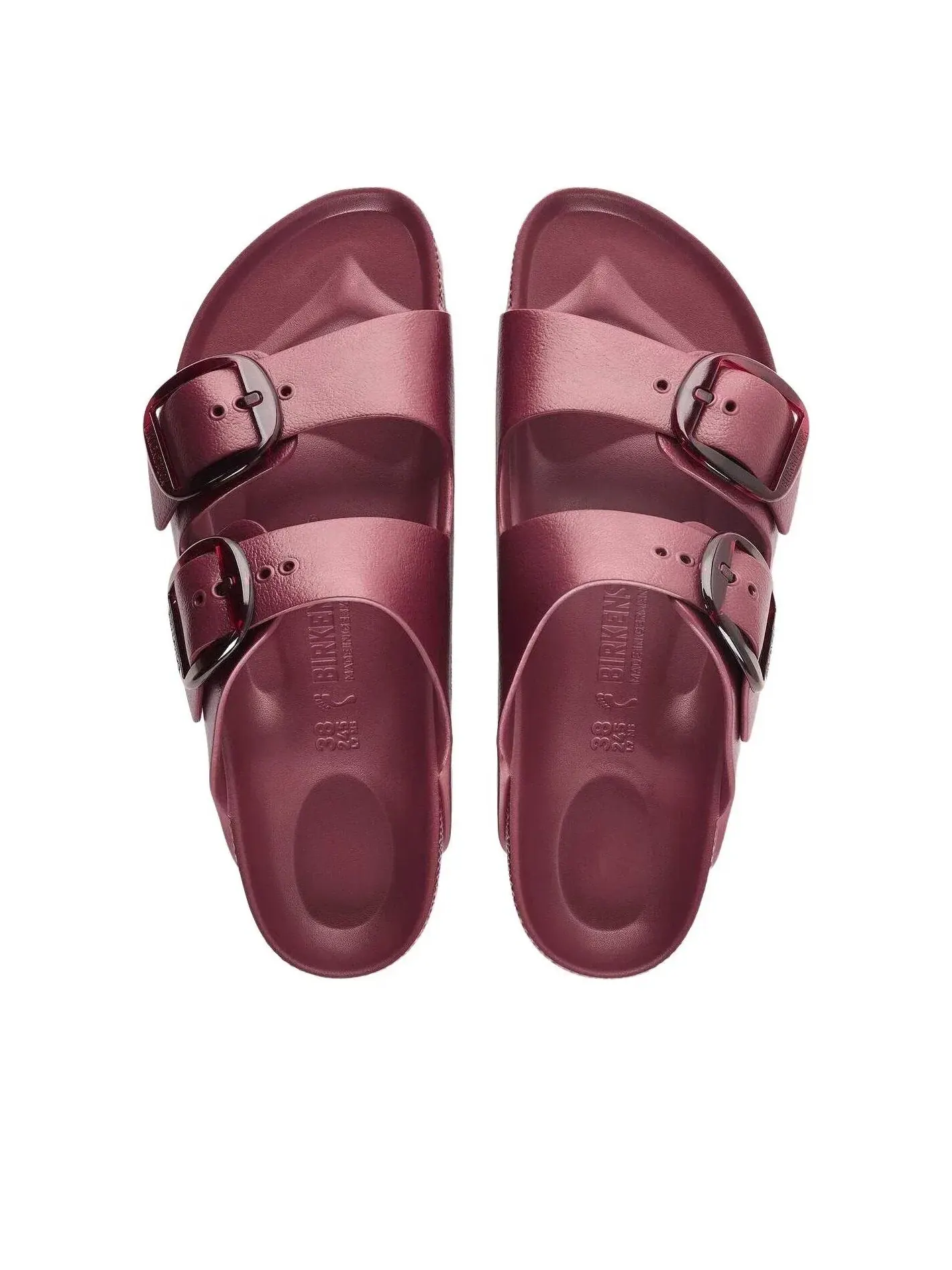 Женские сандалии с открытым носком Arizona Big Buckle Birkenstock — изображение 4 из 8, красный