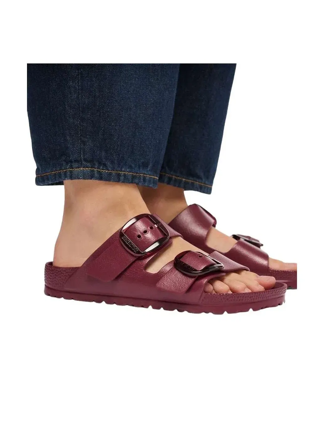 Женские сандалии с открытым носком Arizona Big Buckle Birkenstock — изображение 7 из 8, красный