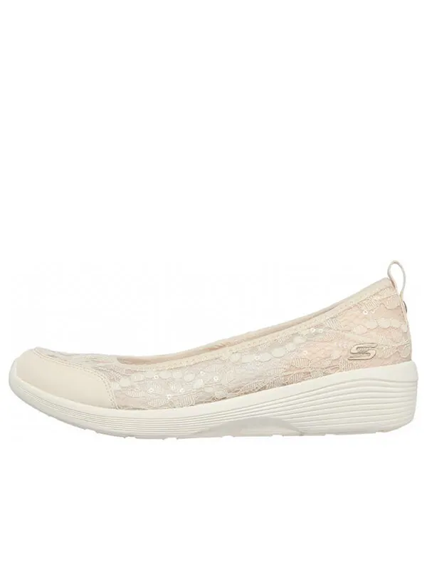 Кроссовки arya 'sheer glamour pink' Skechers — изображение 1 из 4, бежевый/светлый розовый