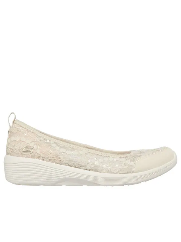 Кроссовки arya 'sheer glamour pink' Skechers — изображение 2 из 4, бежевый/светлый розовый