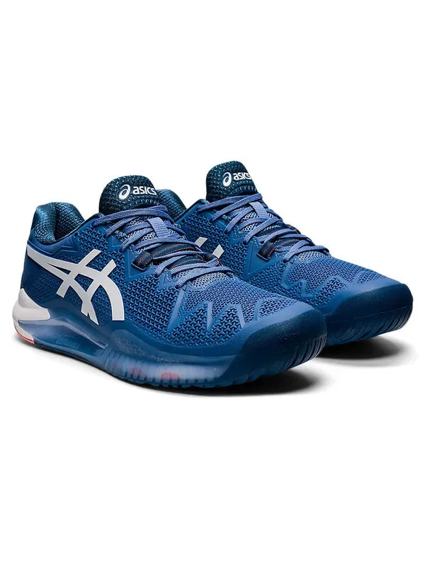 Кроссовки gel resolution 8 'blue harmony' Asics — изображение 3 из 4, синий