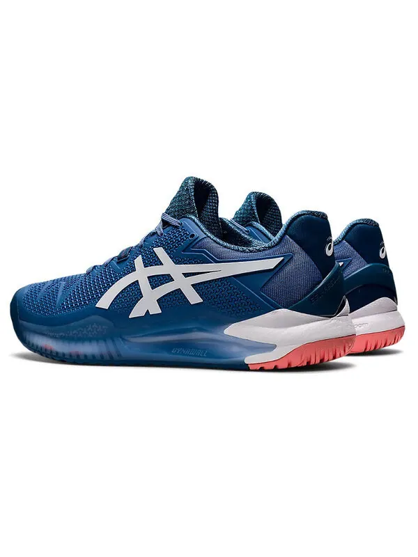 Кроссовки gel resolution 8 'blue harmony' Asics — изображение 4 из 4, синий