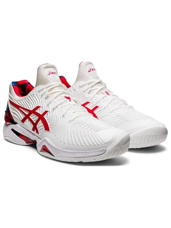 Кроссовки суд ff novak le Asics — изображение 4 из 4, белый/красный