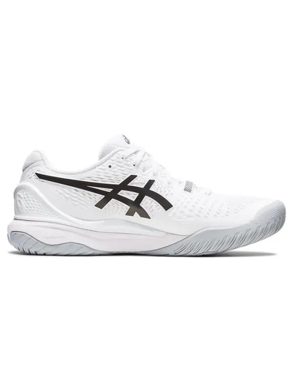 Кроссовки gel resolution 9 'white black' Asics — изображение 2 из 4, белый/черный