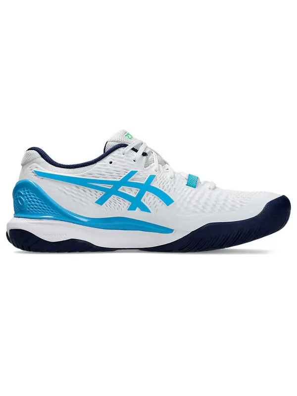 Кроссовки gel-resolution 9 'white digital aqua' Asics — изображение 2 из 4, белый/голубой