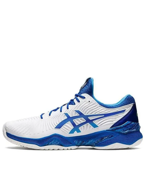 Кроссовки court ff 2 novak 'white tuna blue' Asics — изображение 1 из 4, белый/синий