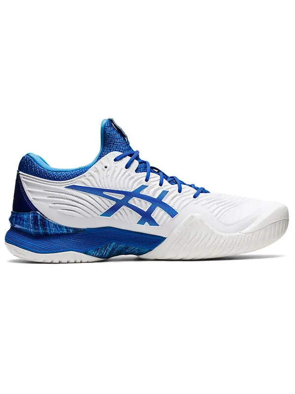 Кроссовки court ff 2 novak 'white tuna blue' Asics — изображение 2 из 4, белый/синий
