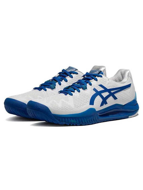 Кроссовки gel resolution 8 'novak pack' Asics — изображение 2 из 4, белый/синий