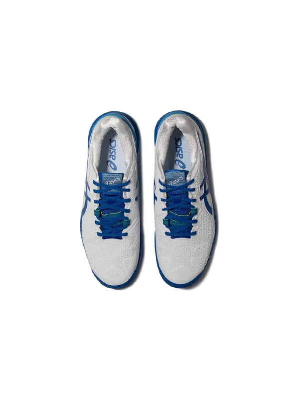 Кроссовки gel resolution 8 'novak pack' Asics — изображение 3 из 4, белый/синий