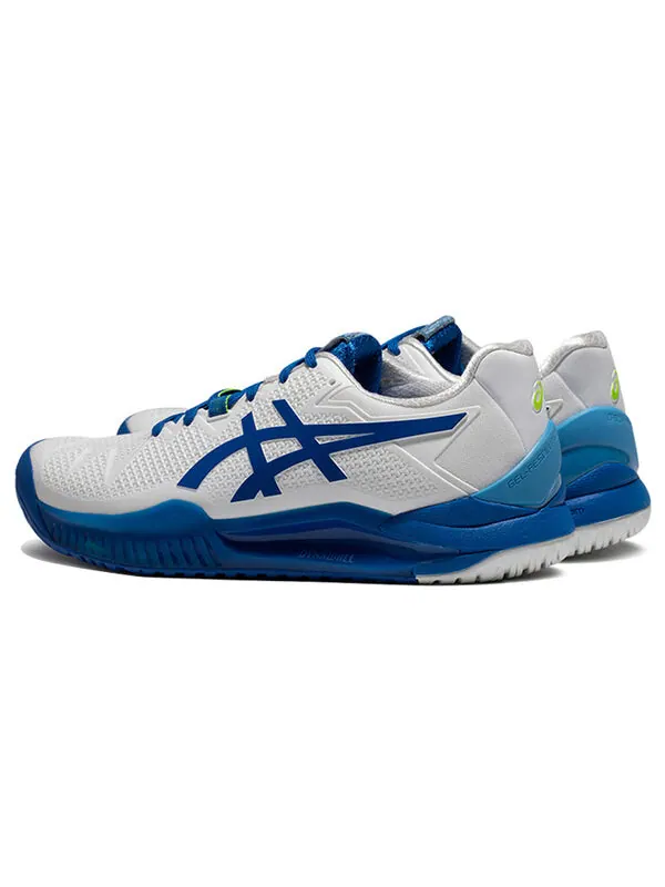 Кроссовки gel resolution 8 'novak pack' Asics — изображение 4 из 4, белый/синий