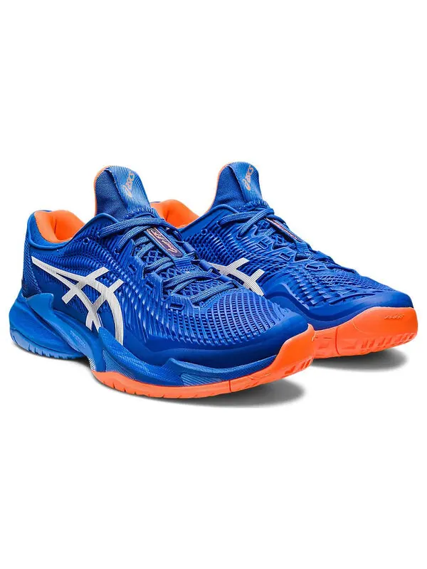 Кроссовки court ff 3 novak 'tuna blue' Asics — изображение 3 из 4, синий/оранжевый