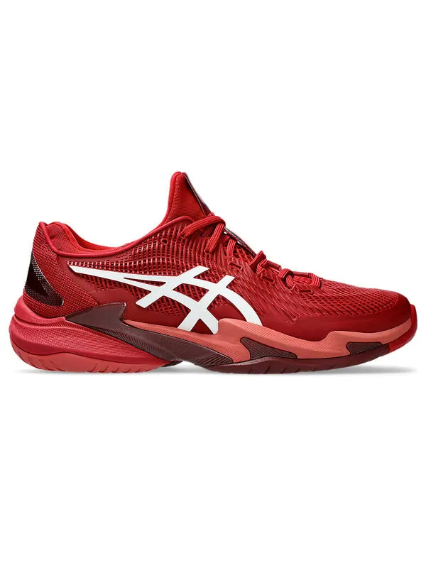 Кроссовки court ff 3 novak теннисные кроссовки Asics — изображение 2 из 4, красный/белый/коричневый