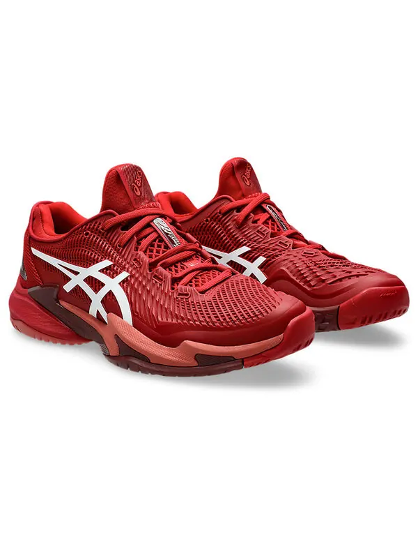 Кроссовки court ff 3 novak теннисные кроссовки Asics — изображение 3 из 4, красный/белый/коричневый