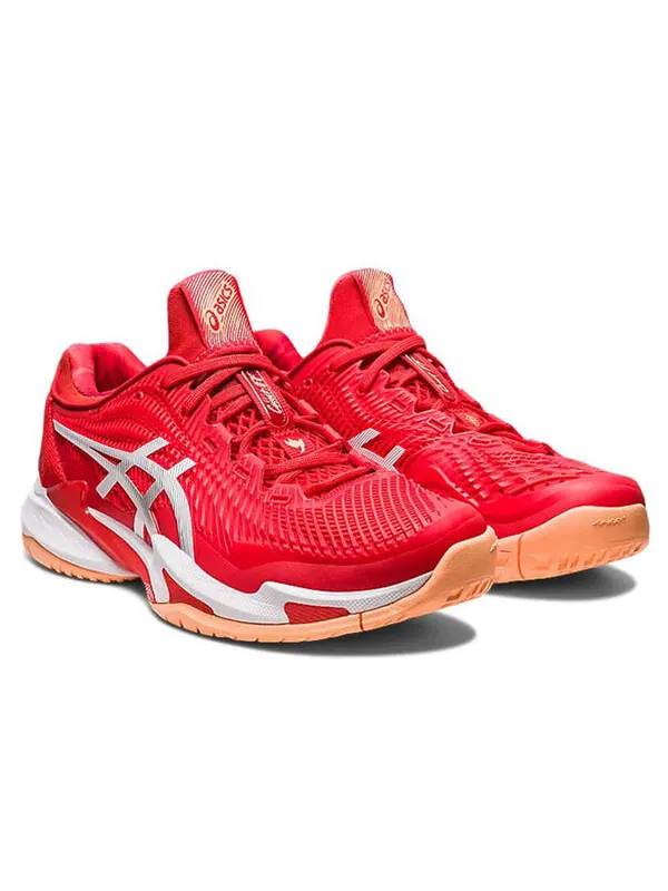Кроссовки Asics Court FF 3 Novak Tennis Shoes 'Fiery Red' — изображение 3 из 4, красный/белый