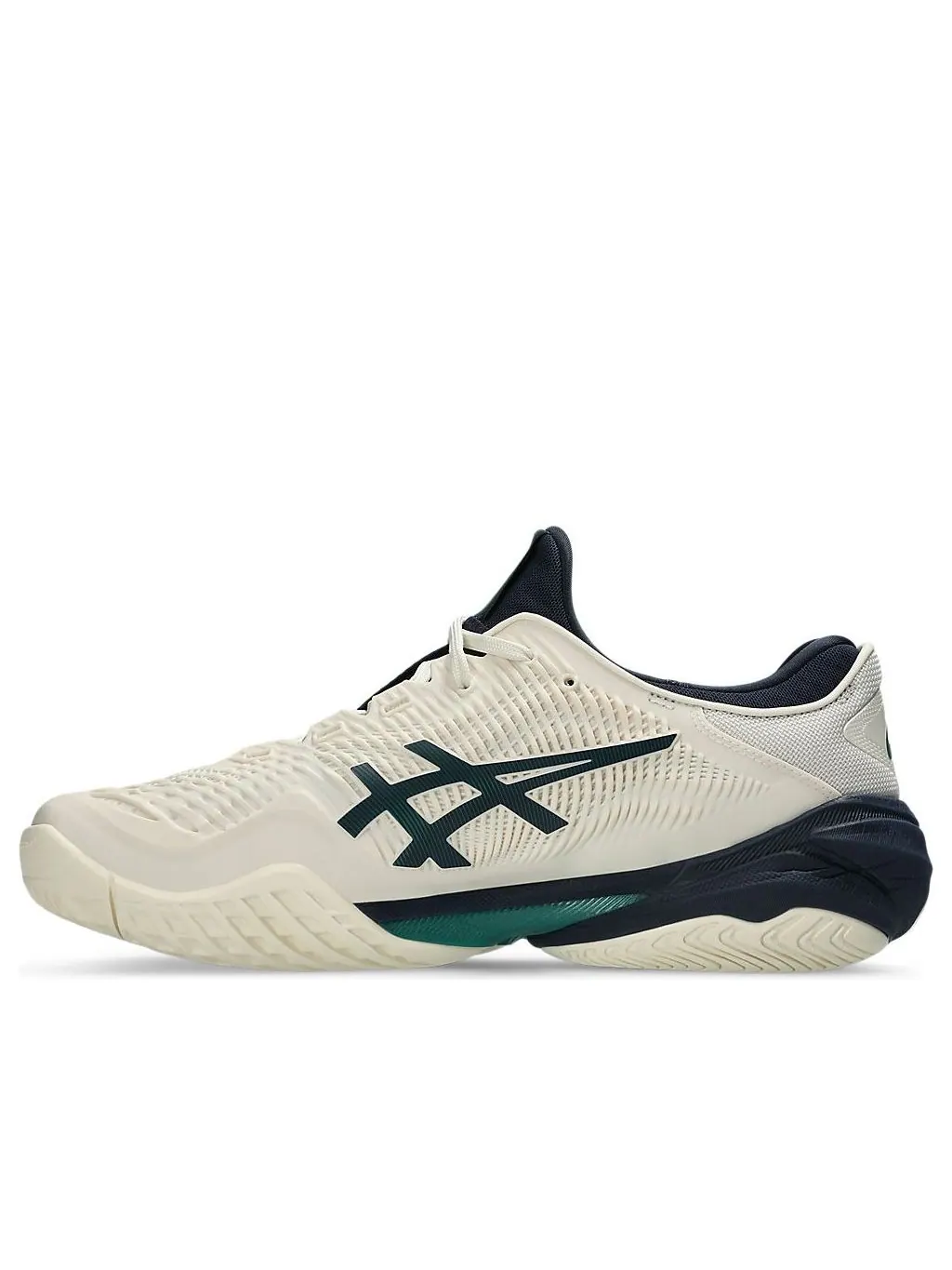 Кроссовки Asics Court FF 3 Wide Tennis 'Cream Jasper Green' — изображение 1 из 7, кремовый/зеленый