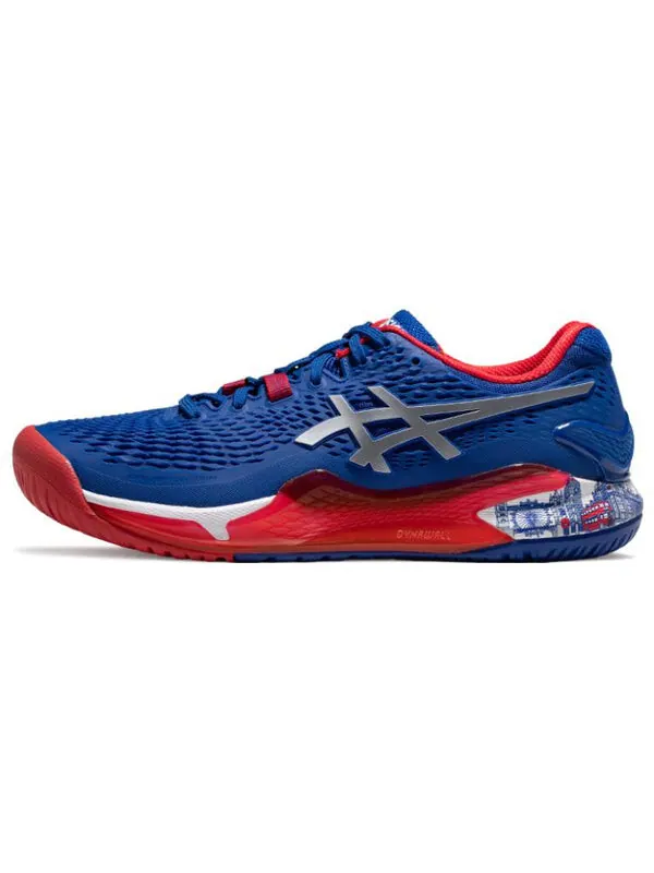 Кроссовки Gel Resolution 9 ограниченный тираж Asics — изображение 2 из 3, синий/серебристый