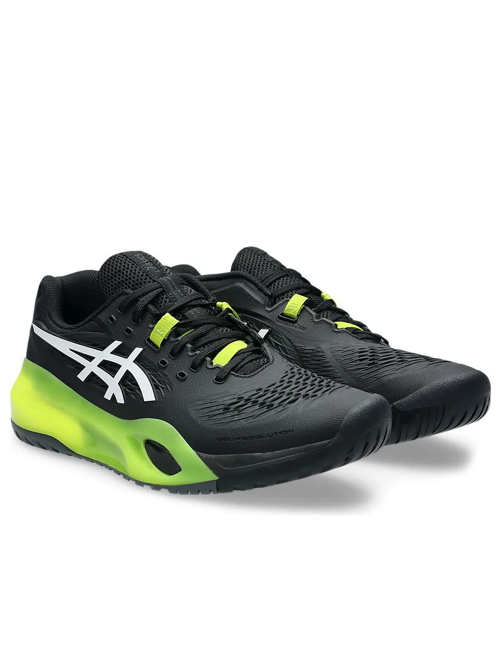 Кроссовки ASICS Gel-Resolution X 'Black Lime' — изображение 2 из 6, черный