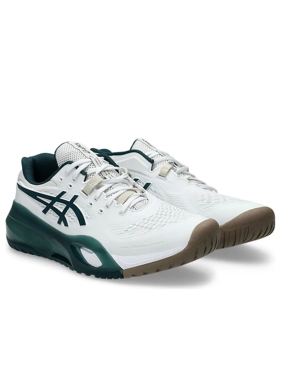 Кроссовки ASICS Gel-Resolution X 'White Saxon Green' — изображение 3 из 7, белый