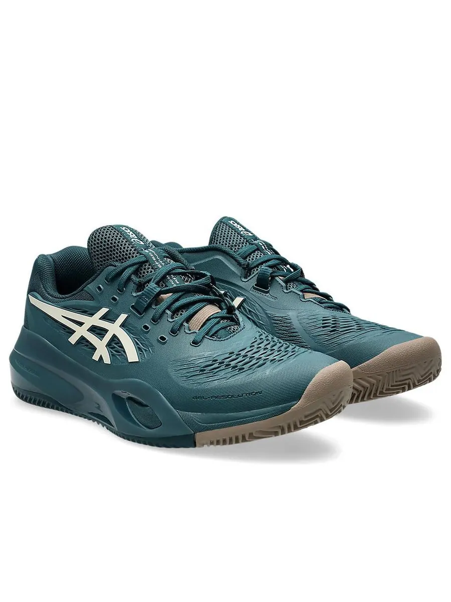 Кроссовки ASICS Gel-Resolution X Clay 'Saxon Green Birch' — изображение 3 из 7, зеленый