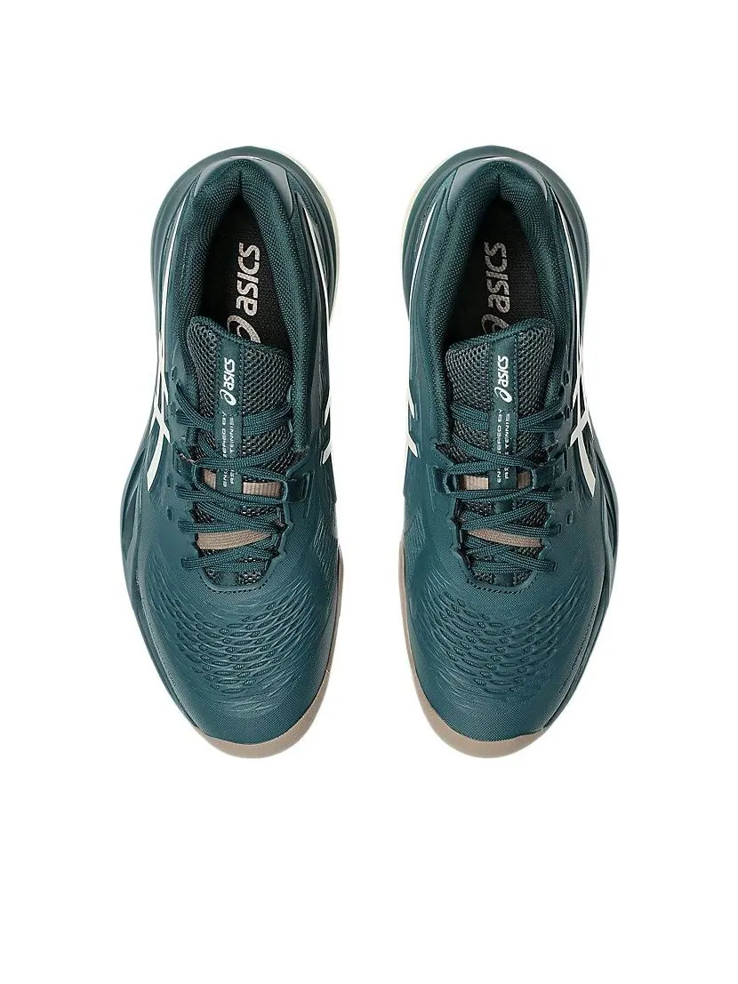 Кроссовки ASICS Gel-Resolution X Clay 'Saxon Green Birch' — изображение 6 из 7, зеленый