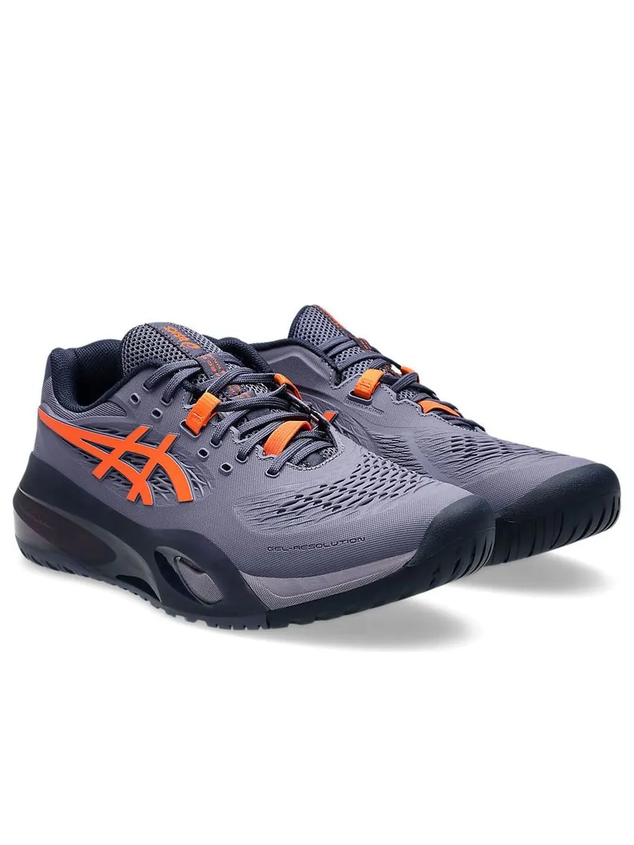 Кроссовки ASICS Gel-Resolution X Wide 'Greyish Purple Nova Orange' — изображение 3 из 7, фиолетовый