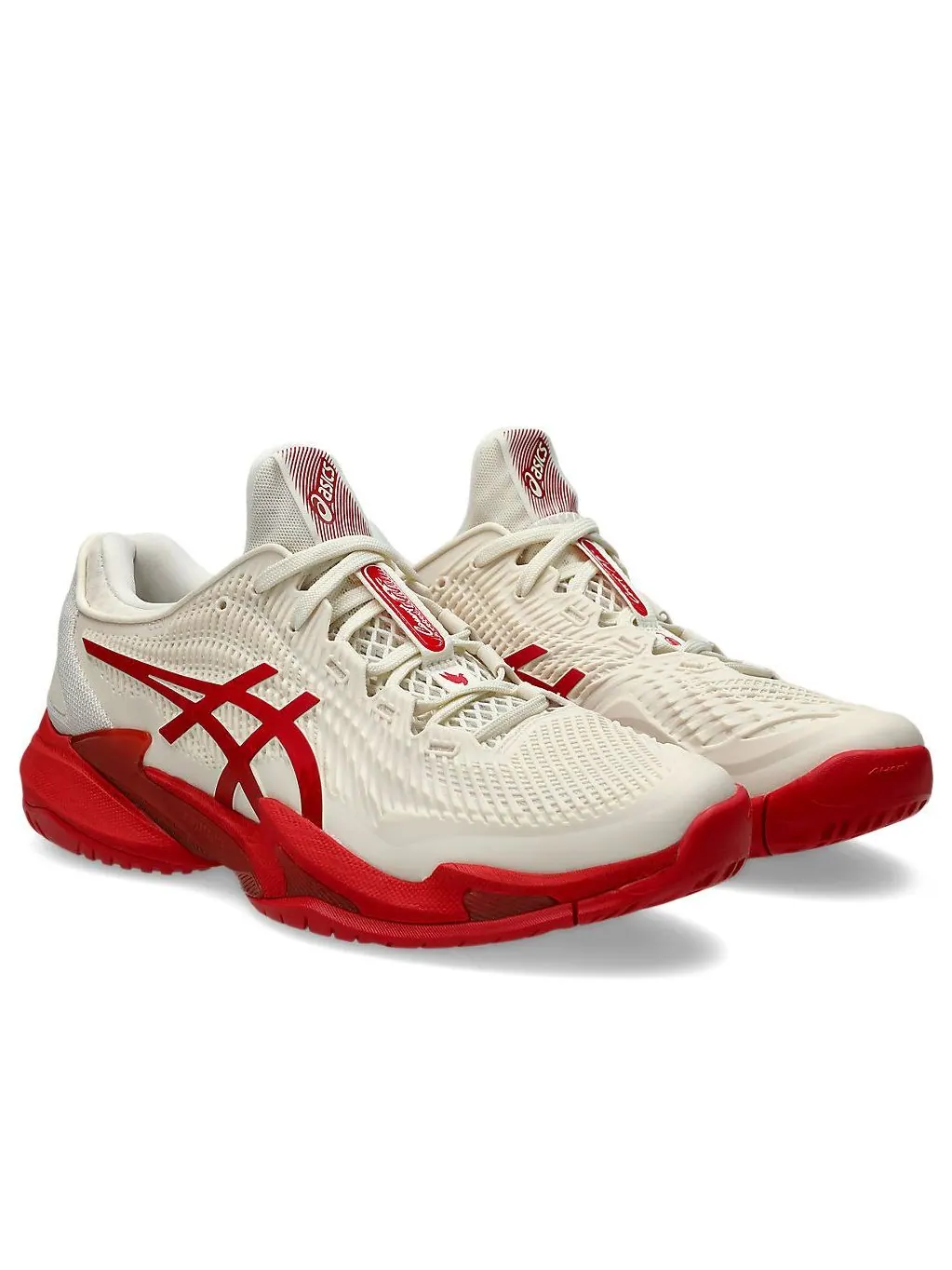 Кроссовки ASICS Court FF 3 Novak 'Cream Classic Red' — изображение 3 из 7, белый