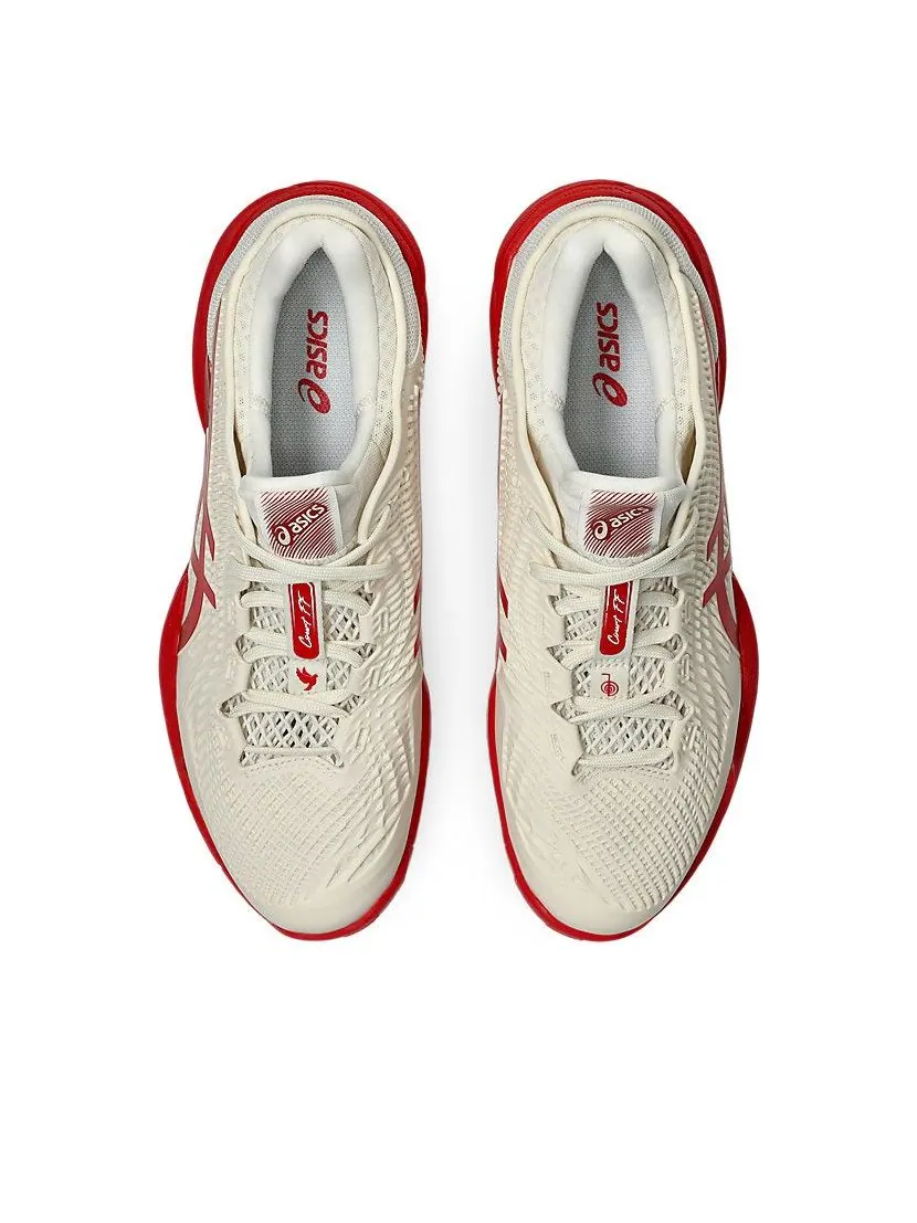 Кроссовки ASICS Court FF 3 Novak 'Cream Classic Red' — изображение 6 из 7, белый