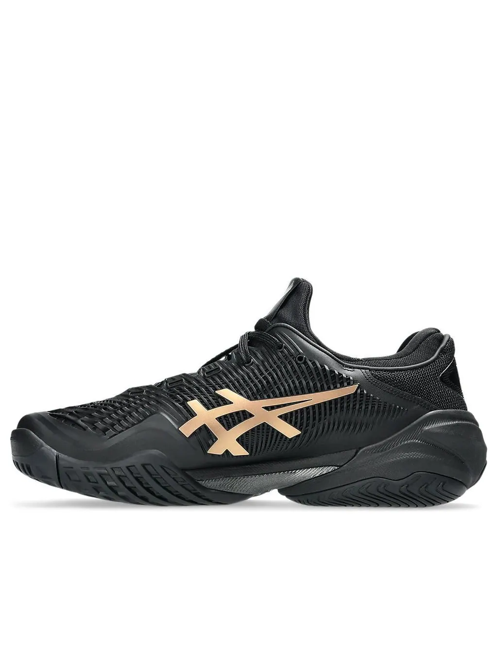Asics Court FF 3 Novak Night Energy 'Black Prism Gold' — изображение 1 из 7, черный/золотистый