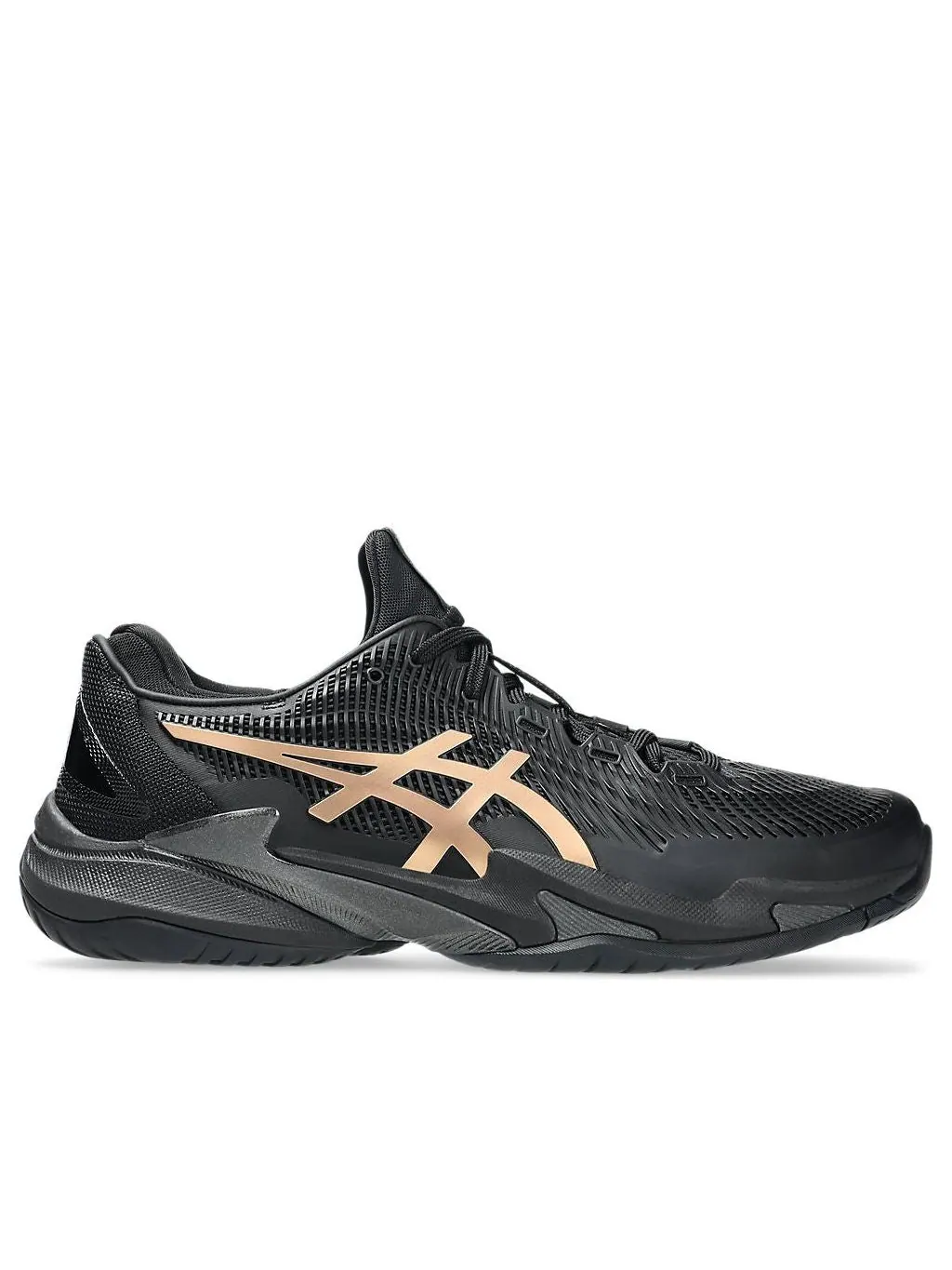 Asics Court FF 3 Novak Night Energy 'Black Prism Gold' — изображение 2 из 7, черный/золотистый