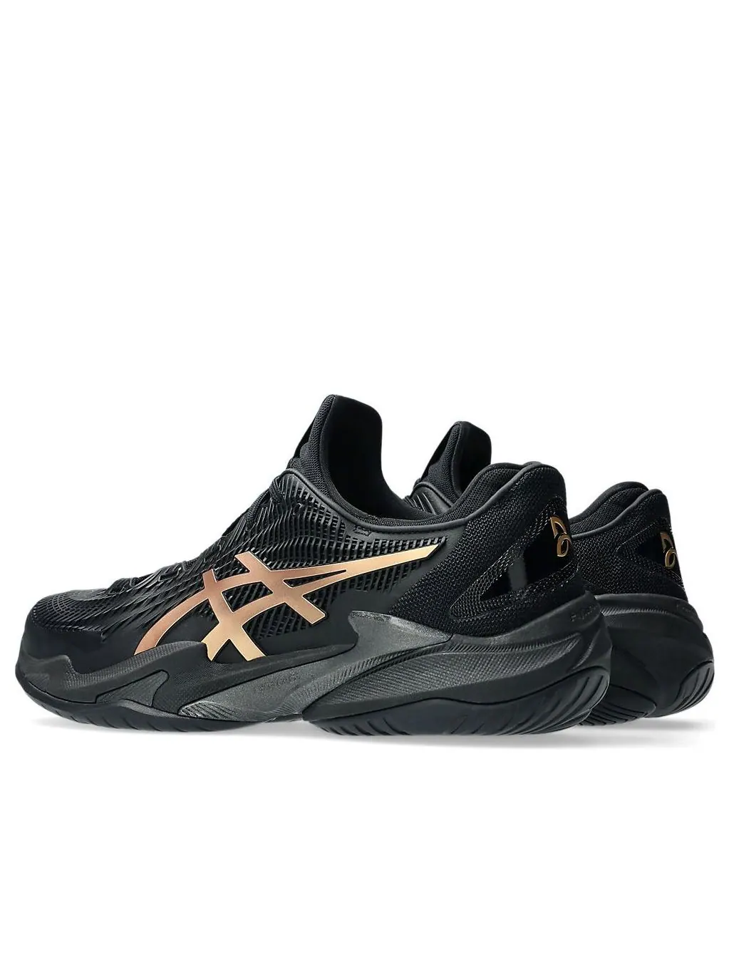 Asics Court FF 3 Novak Night Energy 'Black Prism Gold' — изображение 4 из 7, черный/золотистый